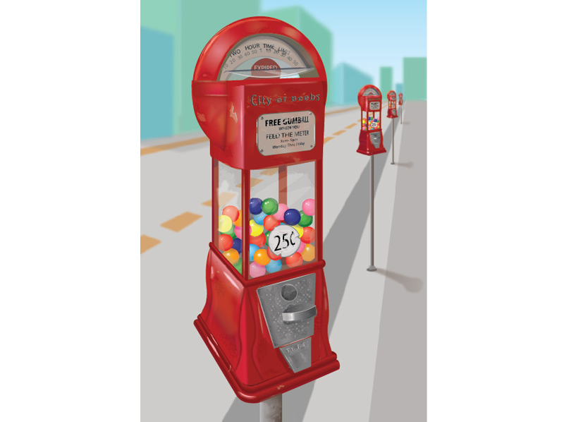 Parking Meter Gumball machine